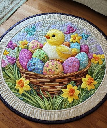 Chick Nest Quilted Round Mat