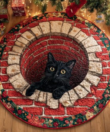 Chimney Glow Quilted Round Mat
