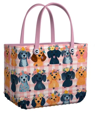Bucket Tote Bag, Limited Edition Bogg Bag, Beach Bag Fluffy Florals