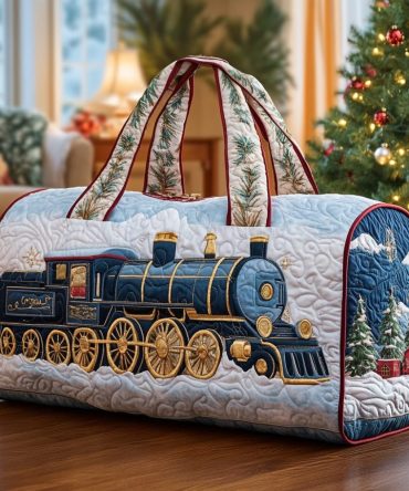 Christmas Express Quilted Duffle Bag