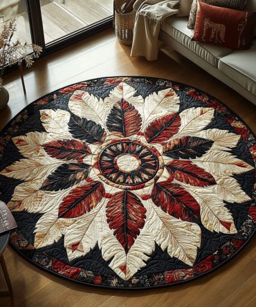 Circle Of Life Quilted Round Mat