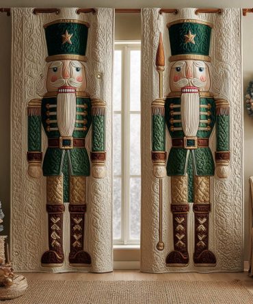 Classic Nutcracker Quilted Curtains