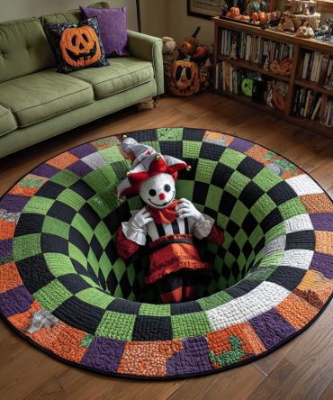 Clown Chamber Quilted Round Mat