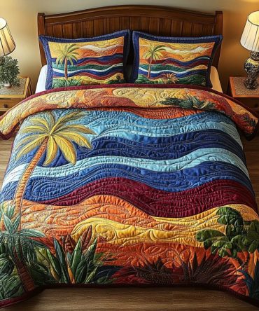Coastal Breeze 3-Piece Quilted Bedding Set