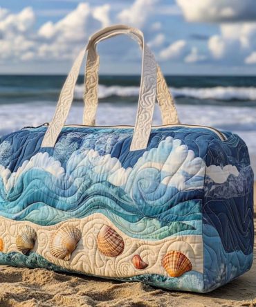 Coastal Breeze Quilted Duffle Bag