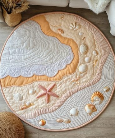 Coastal Breeze Quilted Round Mat