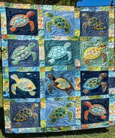 Coastal Drift Quilted Blanket