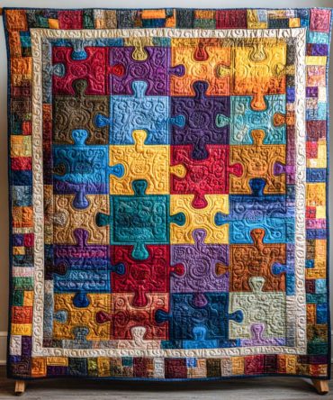 Color Blocks Quilted Blanket