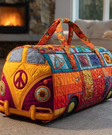 Color Road Quilted Duffle Bag
