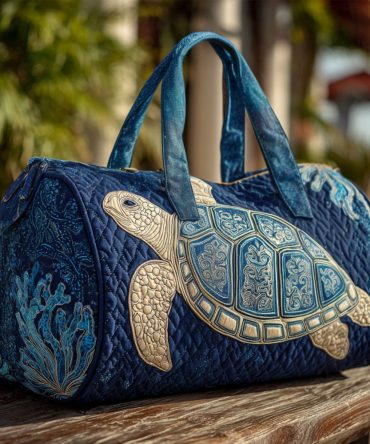 Coral Wanderer Quilted Duffle Bag