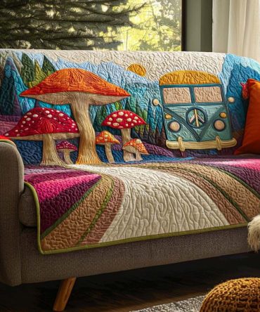 Cosmic Freedom Quilted Sofa Cover