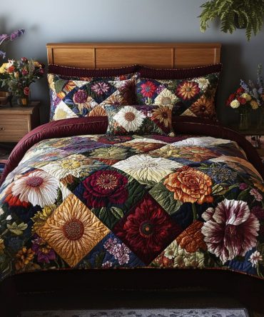 Country Bloom 3-Piece Quilted Bedding Set