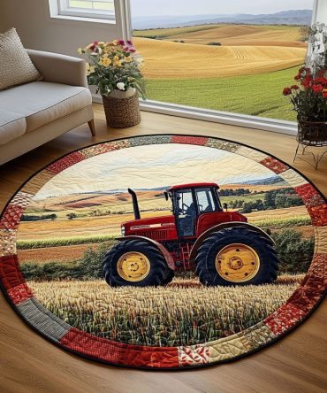 Countryside Ride Quilted Round Mat