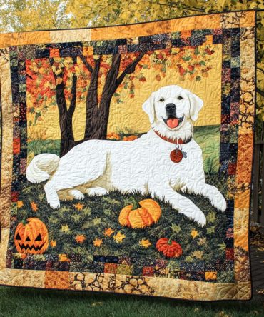 Cream Retriever Comfort Quilted Blanket