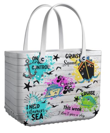 Stylish Cruise-Themed Tote Bag – Perfect For Beach & Travel Adventures