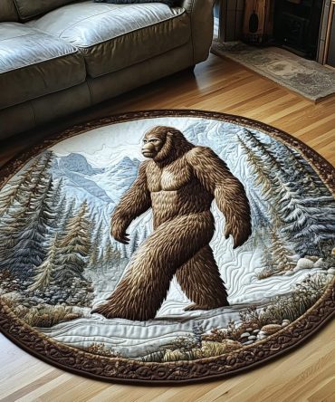 Cryptid Quest Quilted Round Mat