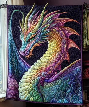 Crystal Serpent Quilted Blanket