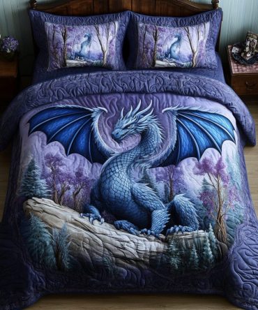 Crystal Breath 3-Piece Quilted Bedding Set