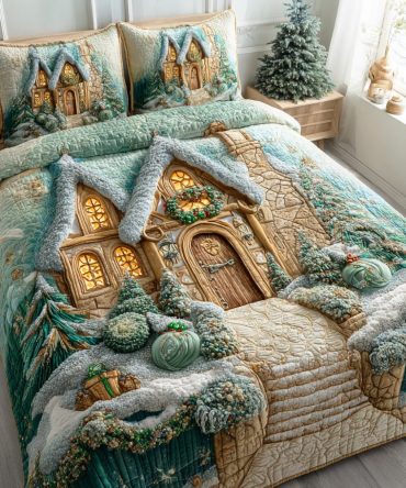 Crystal Morning 3-Piece Quilted Bedding Set