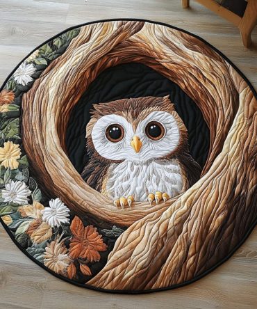 Cuddle Hoots Quilted Round Mat