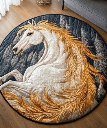 Dandelion Dash Quilted Round Mat