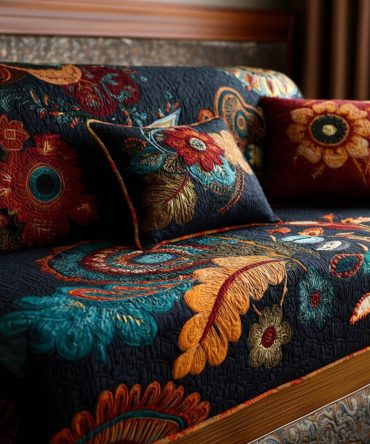 Dandelion Sky Quilted Sofa Cover