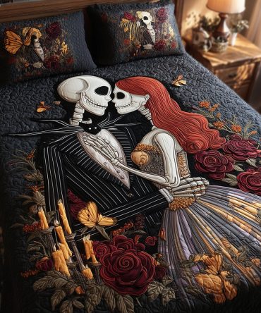 Dark Lovers 3-Piece Quilted Bedding Set