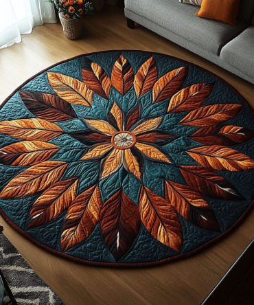 Dawn Patterns Quilted Round Mat
