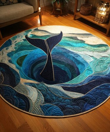 Deep Dive Quilted Round Mat