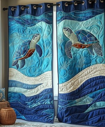 Deep Sea Slow Quilted Curtains