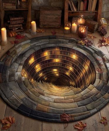 Deep Vault Quilted Round Mat