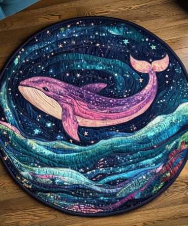 Deep Waters Quilted Round Mat