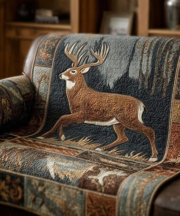 Deer Echo Quilted Sofa Cover