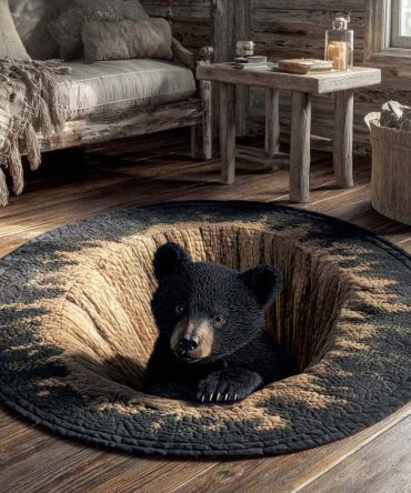 Den Cub Quilted Round Mat