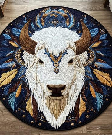 Desert Guardian Quilted Round Mat