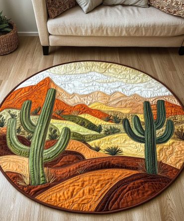 Desert Harmony Quilted Round Mat