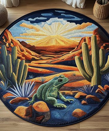 Desert Hopper Quilted Round Mat