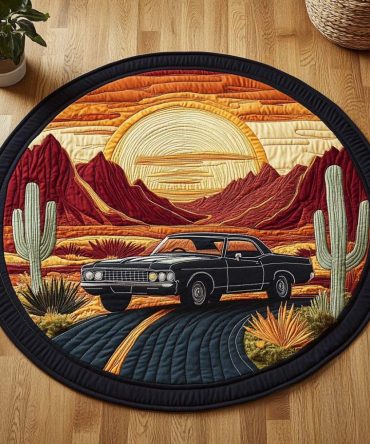 Desert Jewel Quilted Round Mat