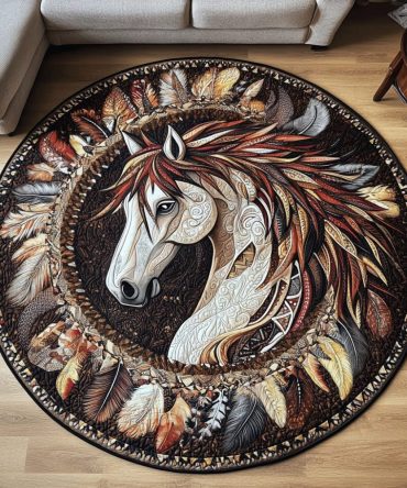 Desert Storm Quilted Round Mat