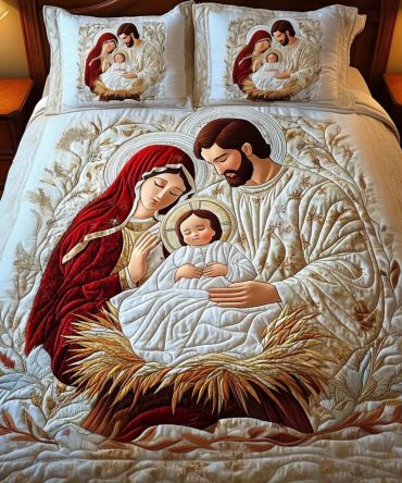 Divine Embrace 3-Piece Quilted Bedding Set