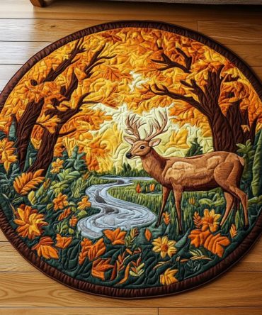 Doe Haven Quilted Round Mat
