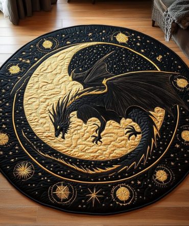 Dragon Dream Quilted Round Mat