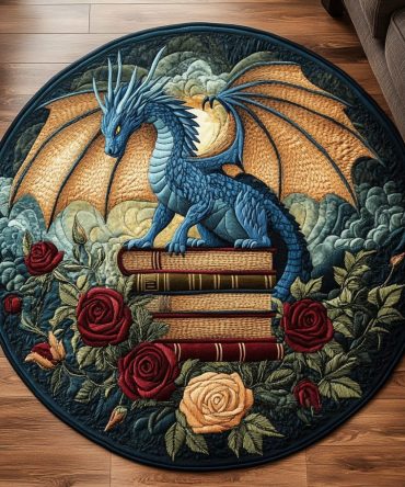 Dragon Heart Quilted Round Mat