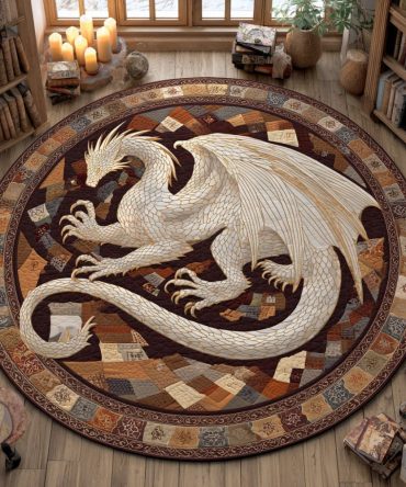 Dragon Royale Quilted Round Mat