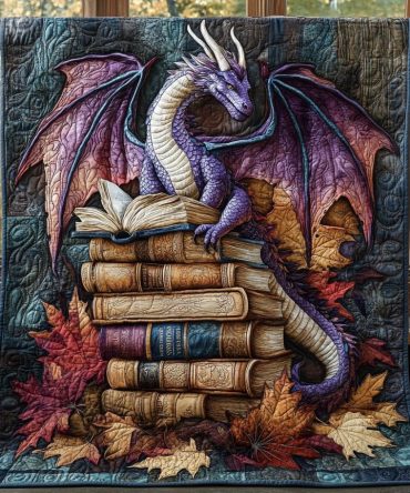 Dragon Rune Quilted Blanket