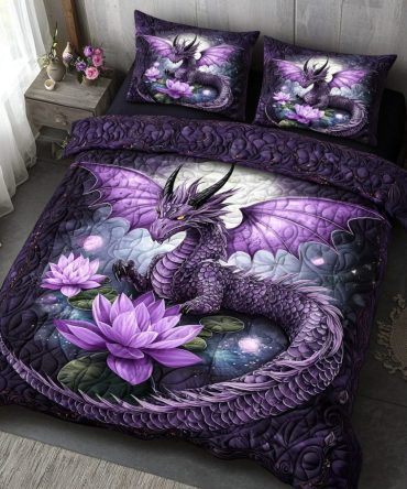 Dragon Spirit 3-Piece Quilted Bedding Set