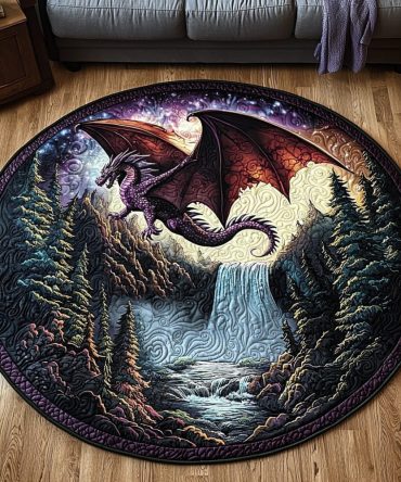 Dragon Stone Quilted Round Mat