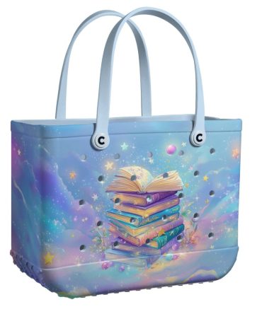 Bucket Tote Bag, Limited Edition Bogg Bag, Beach Bag Dreamy Books
