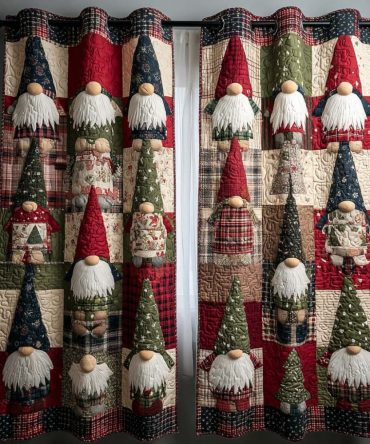 Dreamy Winter Quilted Curtains