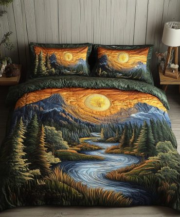 Woodland Wanderlust 3-Piece Quilted Bedding Set